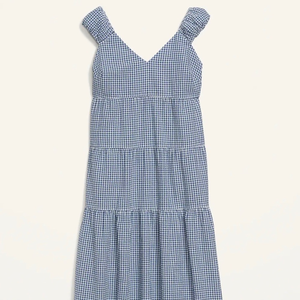 Seersucker Maxi Dress